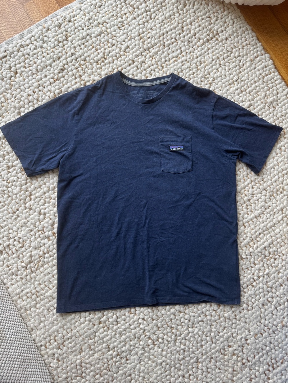 Patagonia Men's Navy Short-Sleeve Pocket Tee
